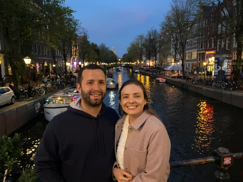 Cali y Mile en uno de sus primeros momentos juntos